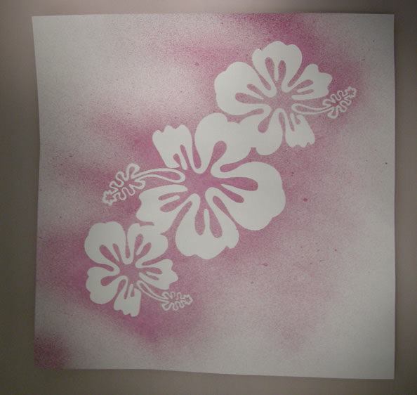 Experimenting with stencilling