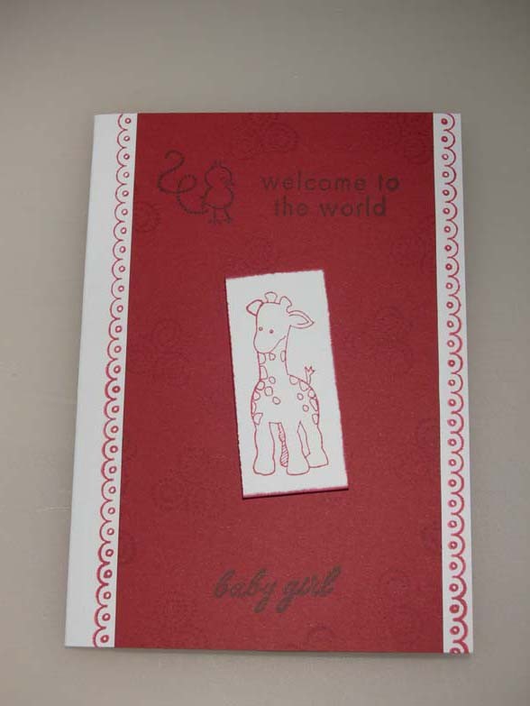 Welcome to the world baby girl Card