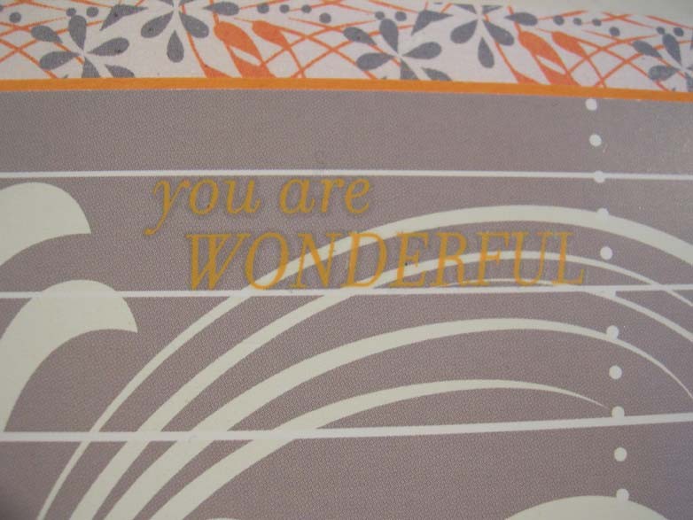 You are wonderful Card