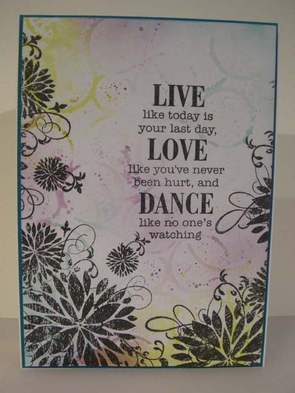 Live Love Dance Card