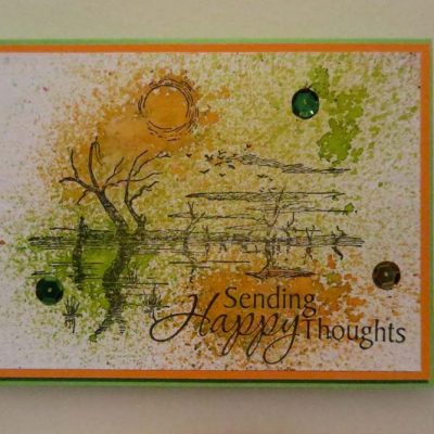 Sending Happy Thoughts Card